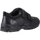 Hush Puppies Tristen Leather Junior Black Loafers