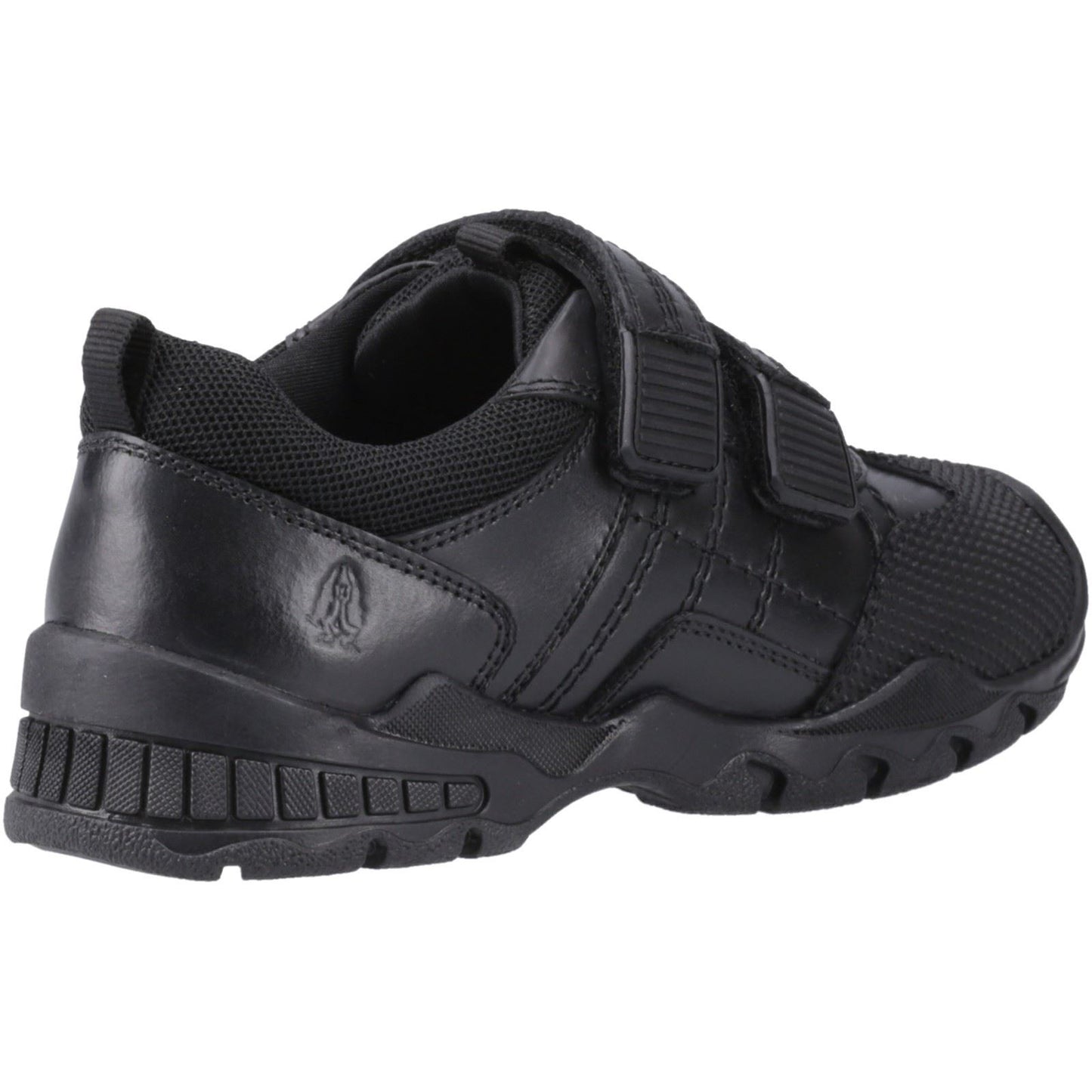 Hush Puppies Tristen Leather Junior Black Loafers