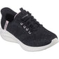 Skechers Women's Ultra Flex 3.0 Easy Step Shoes in Black/Pink