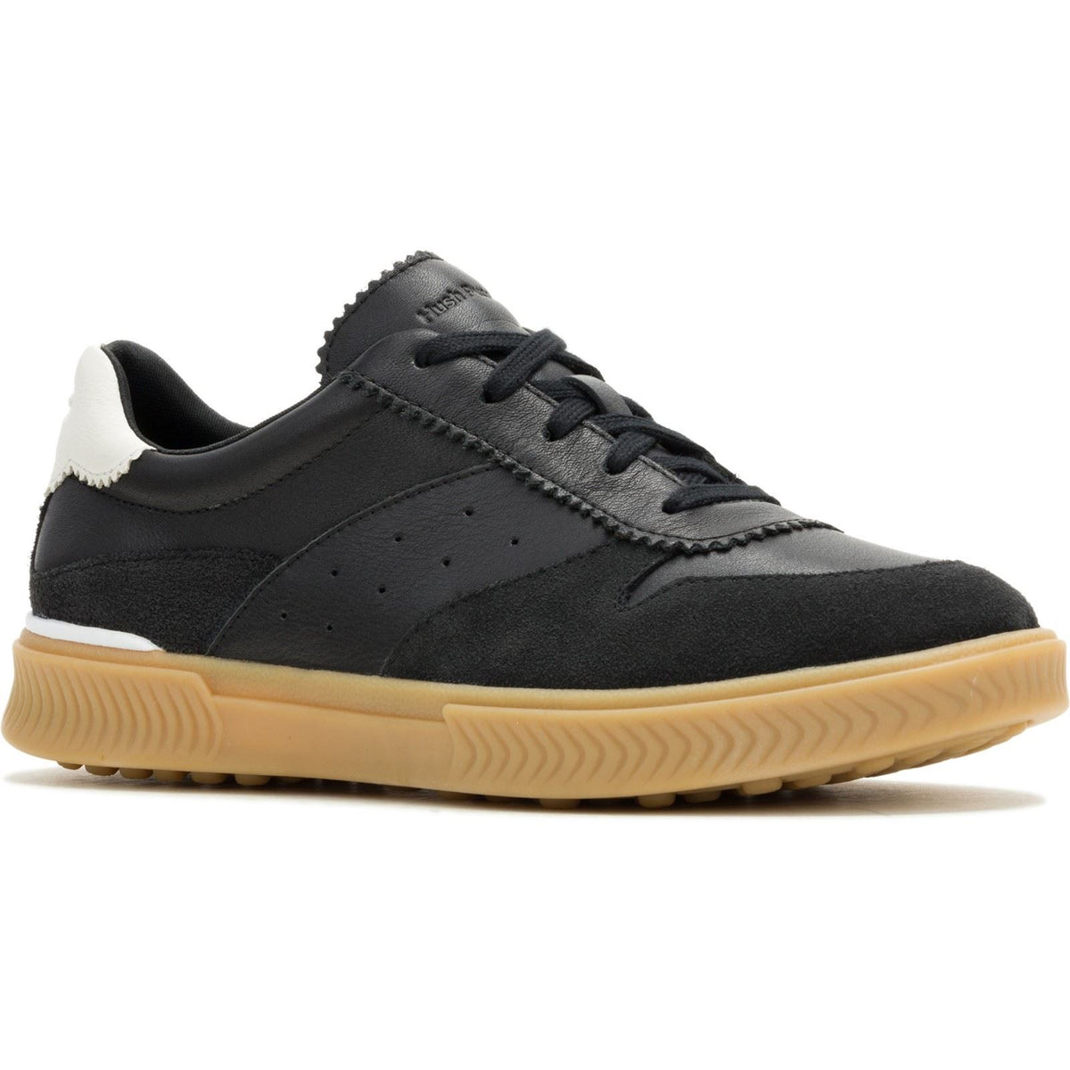 Hush Puppies Mae Leather Women's Black Trainers