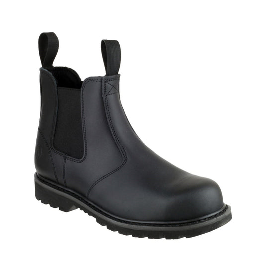 Amblers Safety FS5 Goodyear Welted Pull on Safety Dealer Boot in Black
