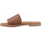 Hush Puppies Hetty Slide Leather Women's Tan Wide Sandals