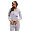Juicy Couture Robertson Classic Jacket Polyester Women's Silver Hooded Sweatshirt