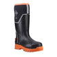 Muck Boots Grit S5 Rubber Men's Black/Orange Wellington Boots