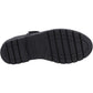 Hush Puppies Sabrina Leather Youth Black Shoes