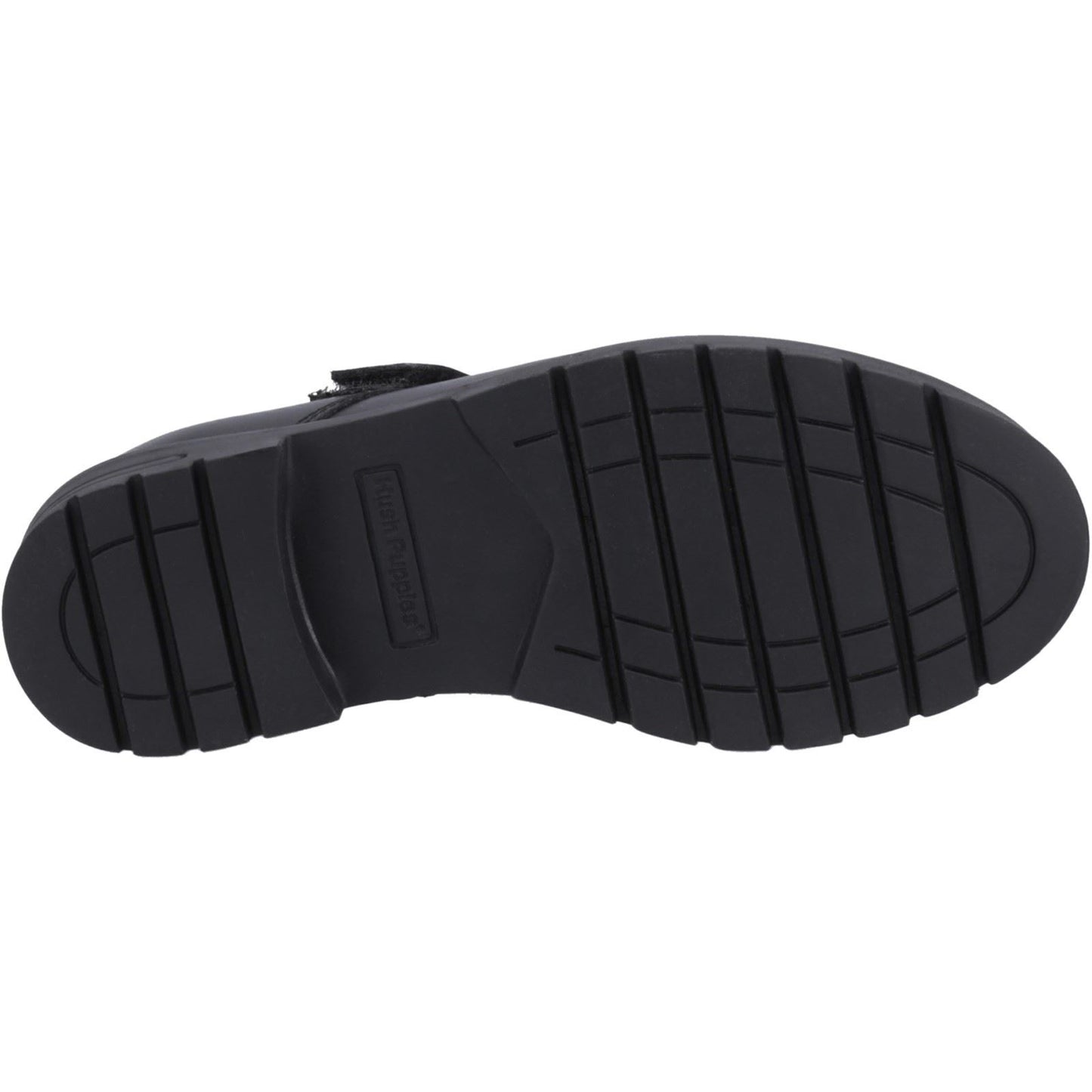 Hush Puppies Sabrina Leather Youth Black Shoes