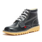 Kickers Kick Hi Core Leather Men's Navy/Natural Boots