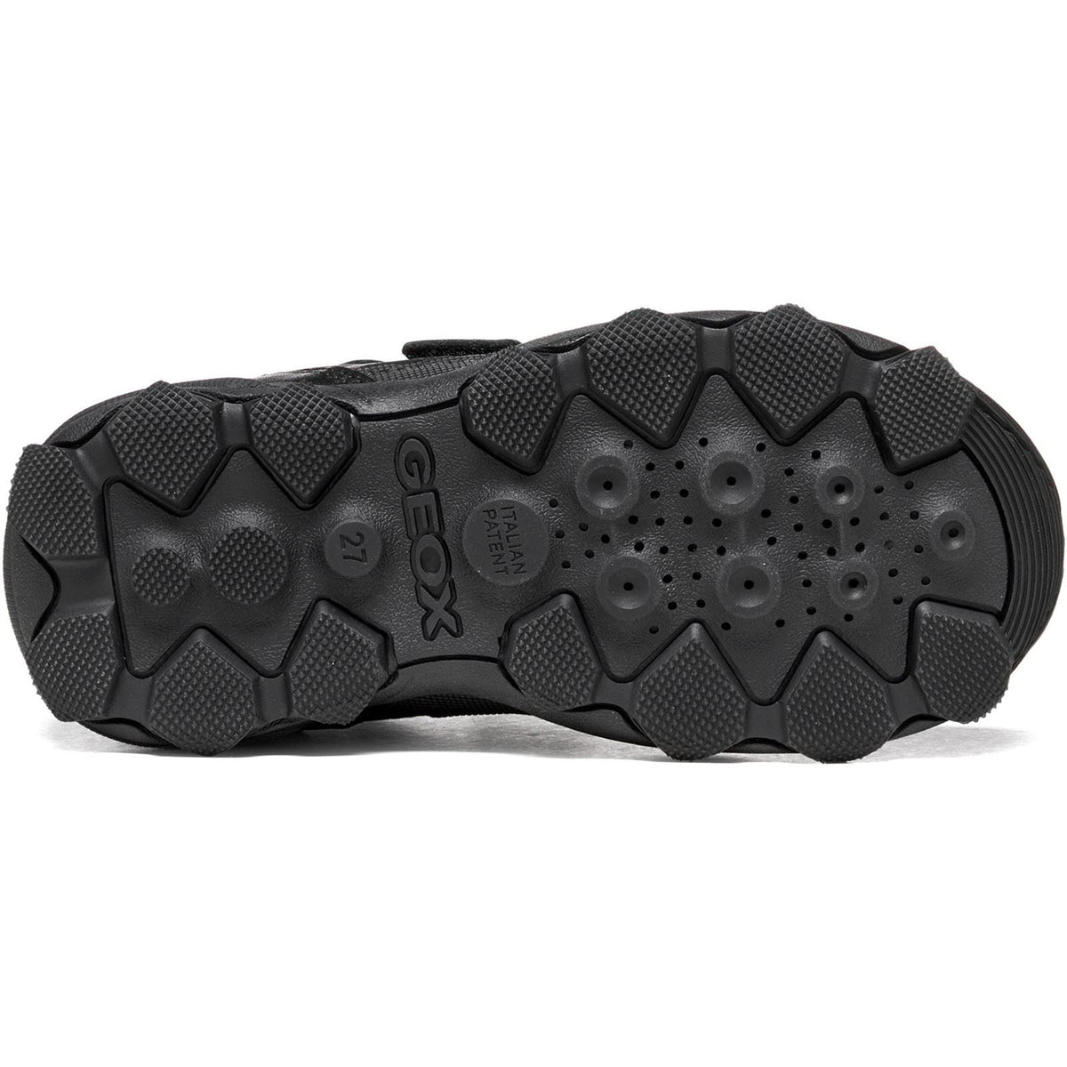 Geox J Buller Leather Boy's Black Trainers