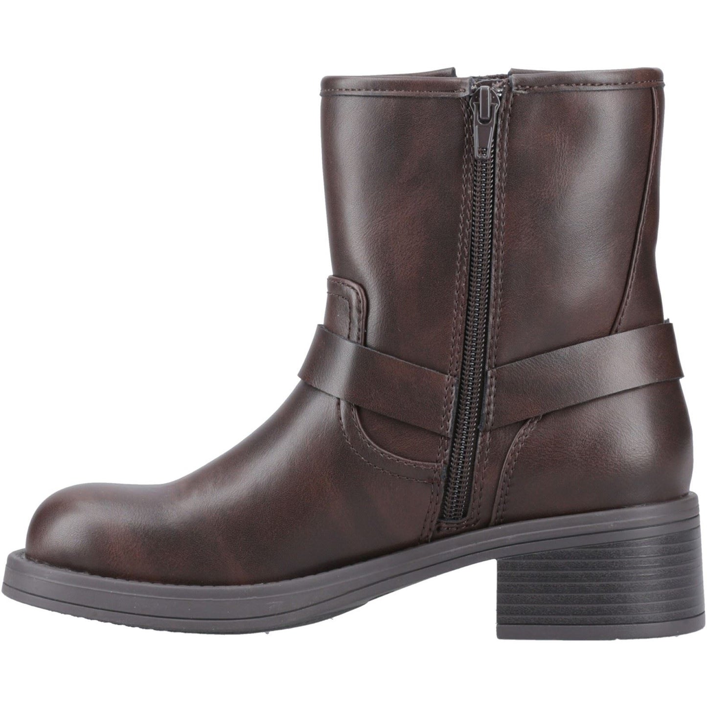 Rocket Dog Nino Faux Leather Women's Brown Heeled Ankle Boots