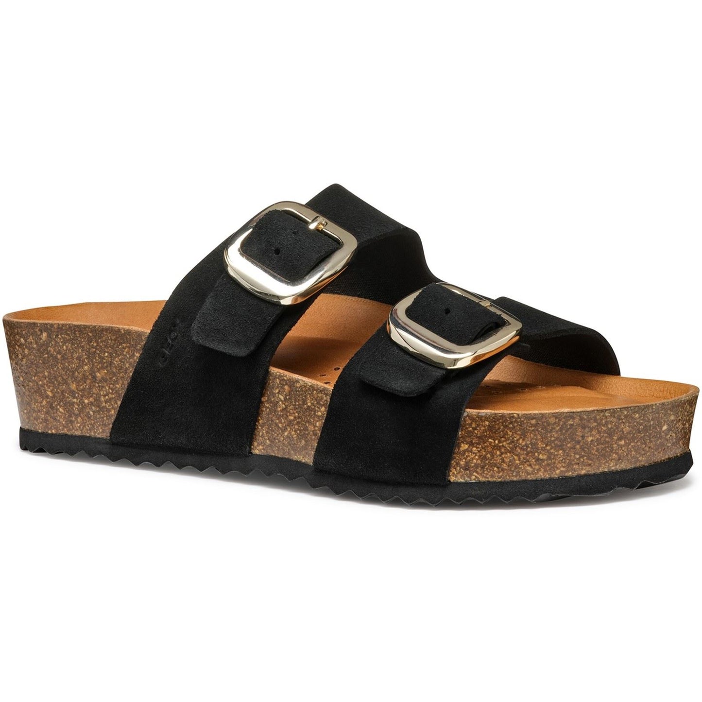 Geox D BRIONIA H Leather Women's Black Sandals
