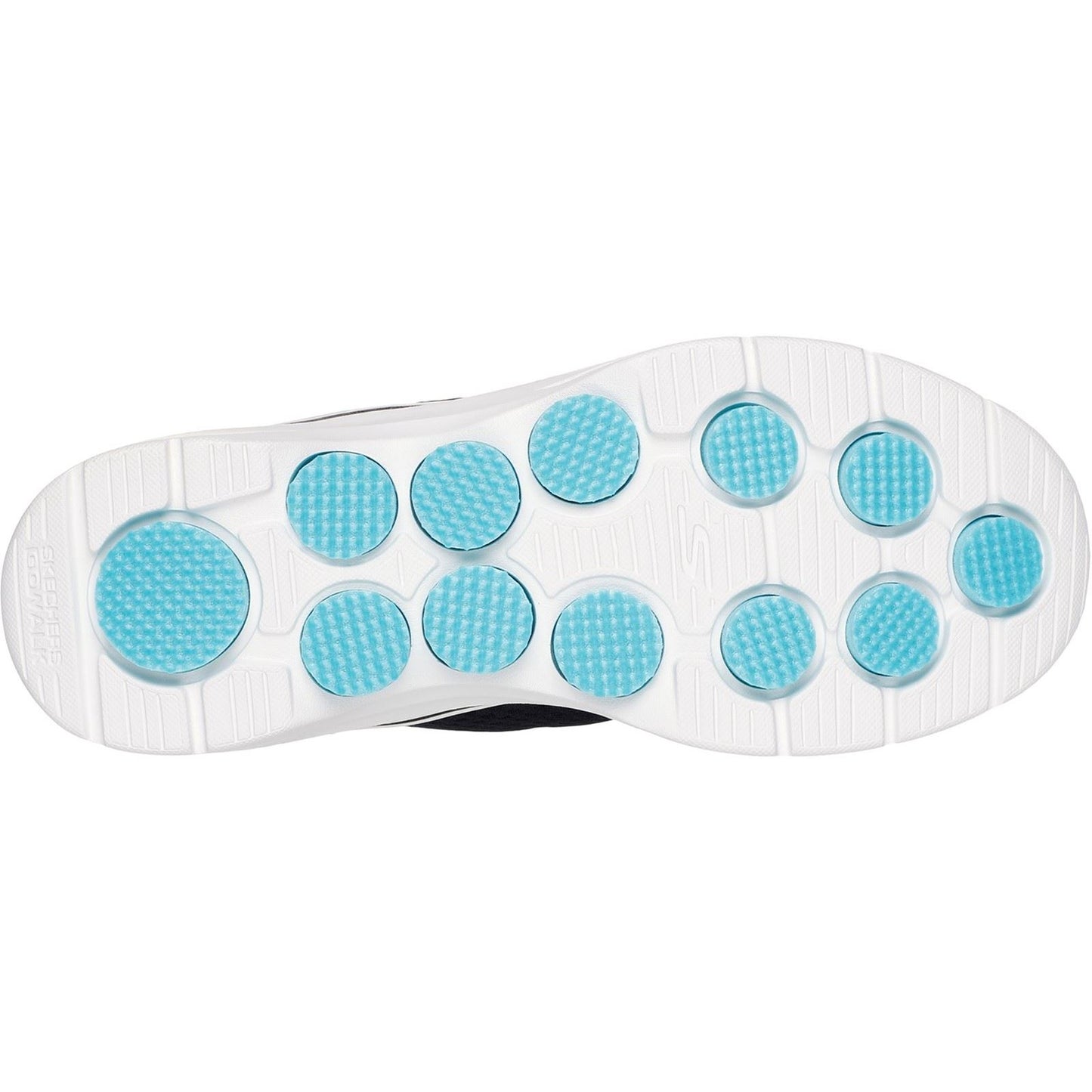 Skechers Women's GO WALK 7 - Cosmic Waves Trainers in Black/Turquoise