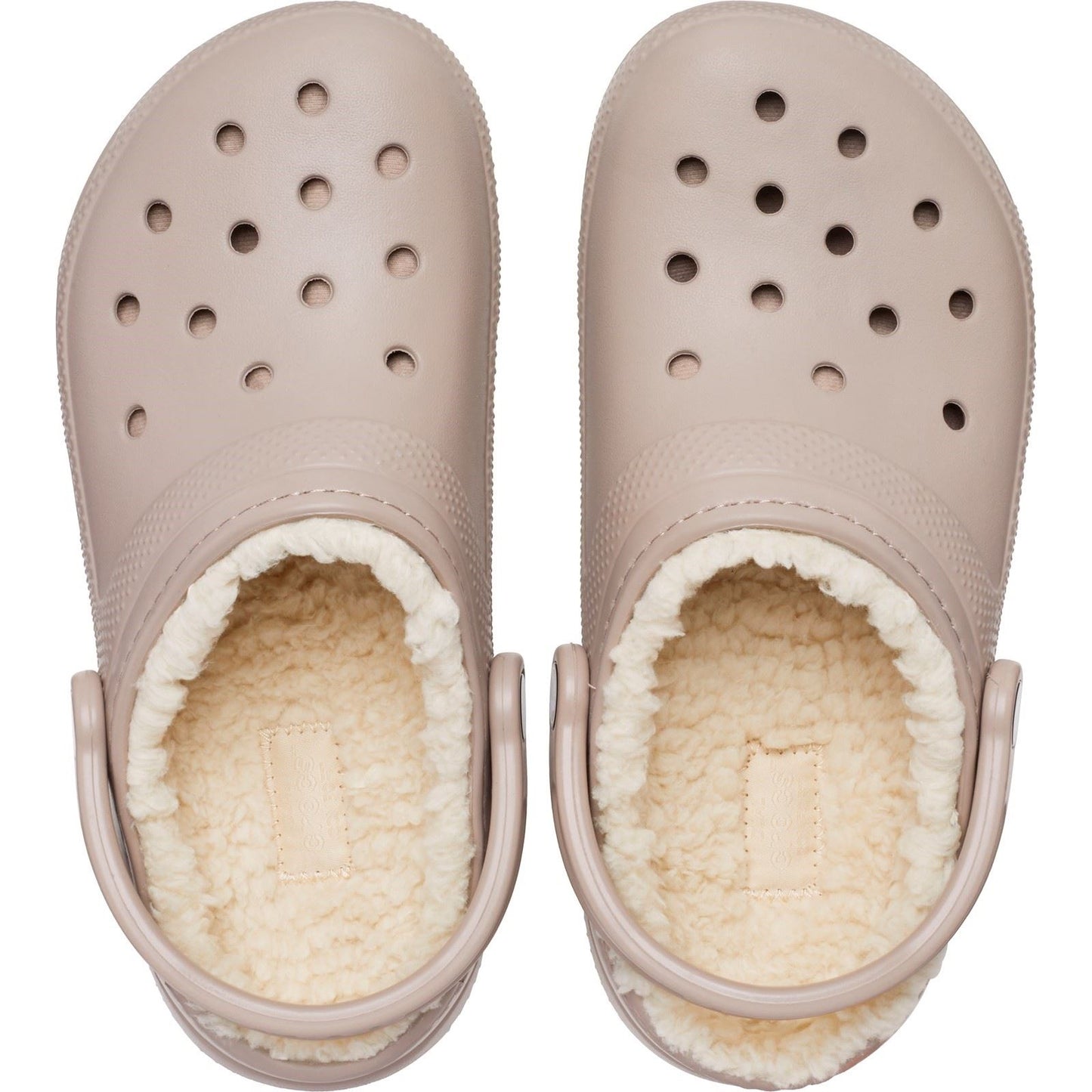 Crocs Unisex Classic Lined Clog in Mushroom/Bone