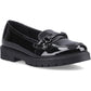Hush Puppies Hazel Snaffle Leather Girl's Black Loafers