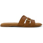 TOMS Sol Leather Women's Brown Sugar Sandals
