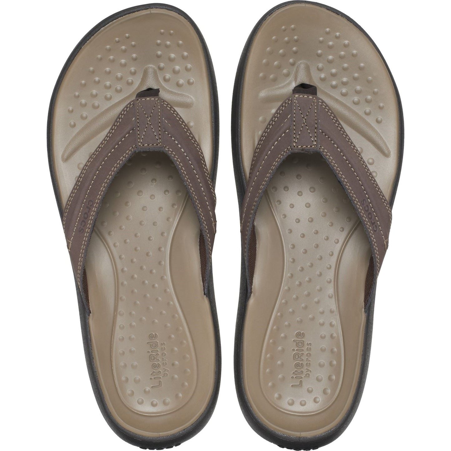Crocs Yukon Vista II Polyurethane Men's Espresso Flip Flops
