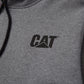 Caterpillar Men's Trademark Banner Hooded Sweatshirt in Dark Grey