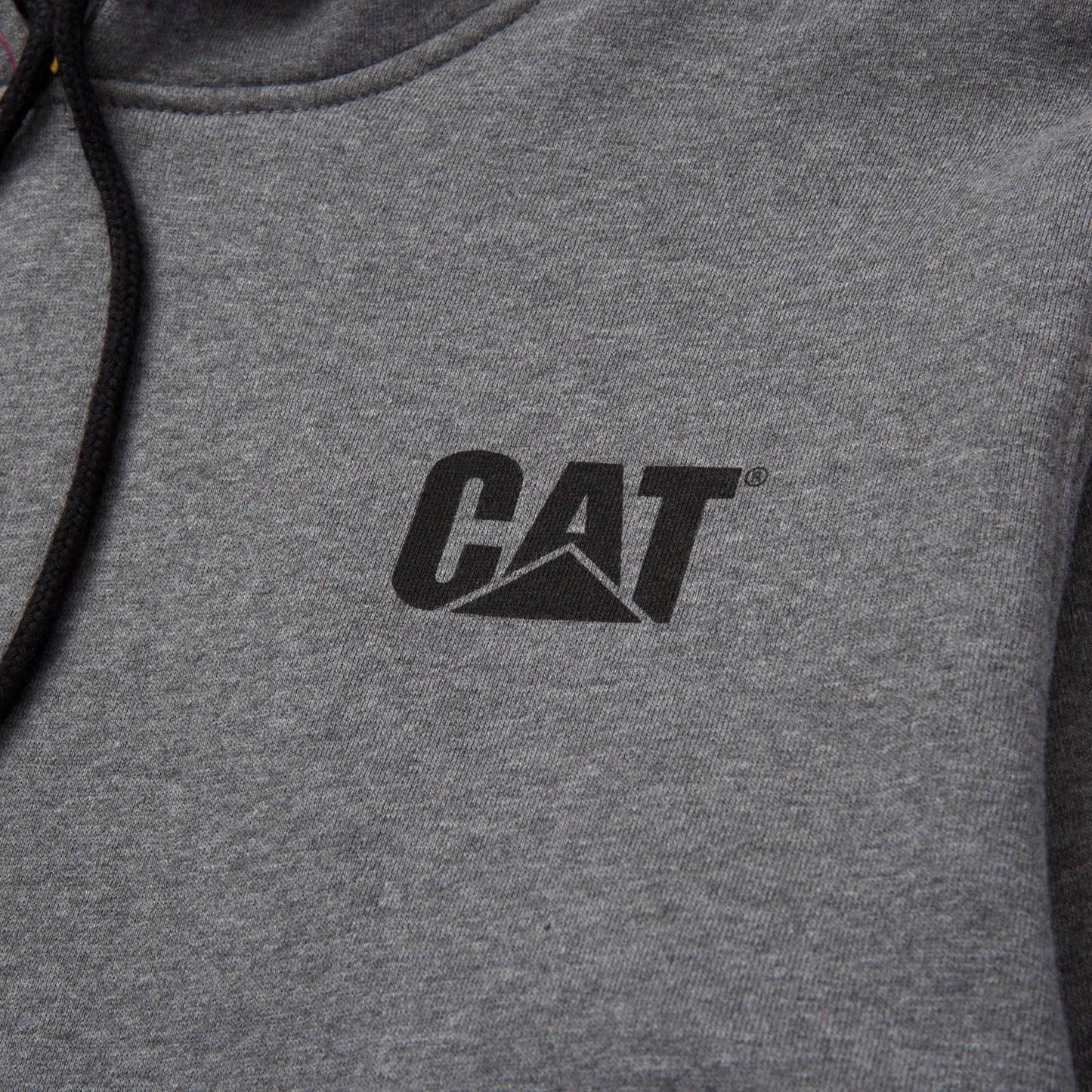 Caterpillar Men's Trademark Banner Hooded Sweatshirt in Dark Grey