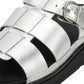 FitFlop GEN-FF Fisherman Leather Women's Silver Sandals
