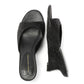 French Connection Tina Rhinestone Women's Black Wedge Sandals