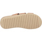 Hush Puppies Eden Wide Fit Leather Women's Tan Sandals