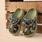 Crocs Classic Crafted Camo Textile Blend Men's Tac Green Clogs