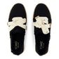 TOMS Carolina Lace Up Cotton Women's Black Beachside Flip Flops