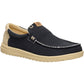 HEYDUDE Mikka Braided Textile Men's Black/Boulder Tan Loafers