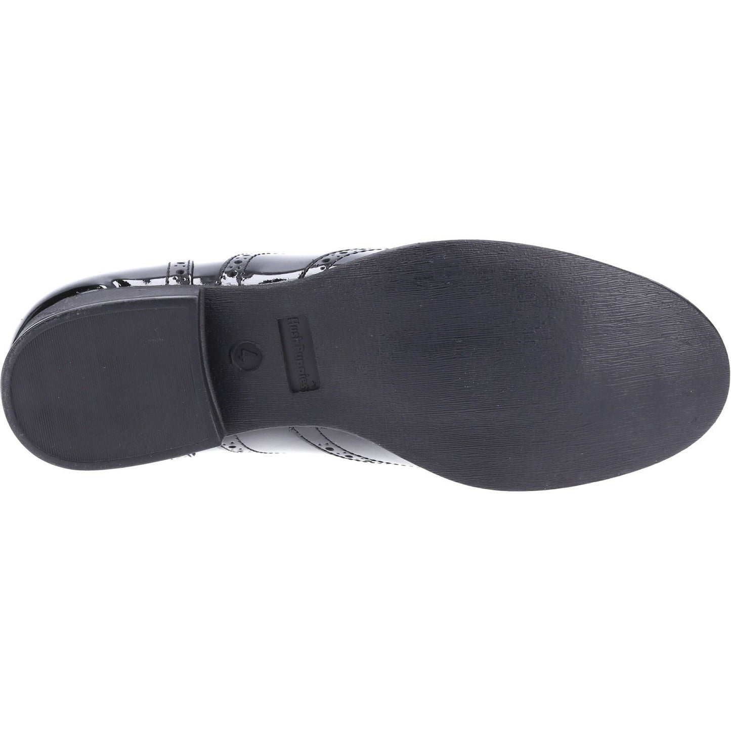Hush Puppies Kada Patent Leather Black Brogues