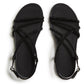 Fitflop Fino Toe-Post Leather Women's All Black Sandals