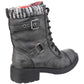 Rocket Dog Women's Thunder Galaxy Biker Boot in Black
