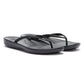 FitFlop Iqushion Ergonomic Women's All Black Flip Flops