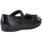 Hush Puppies Lottie Leather Junior Black Ballet Flats