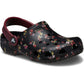 Crocs Classic Graphic Thermoplastic Black/Multi Clogs