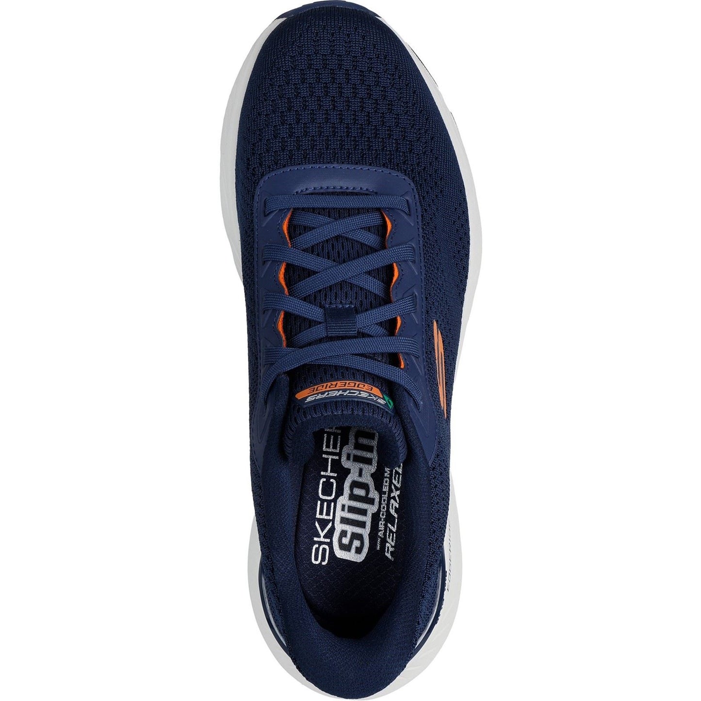 Skechers Edgeride Textile Men's Navy/Orange Trainers