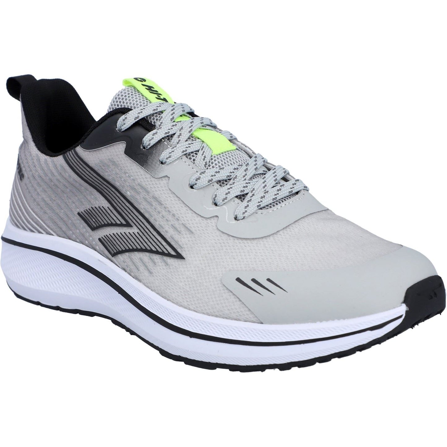 Hi-Tec Santorini Polyester Men's Cool Grey/Black/Acid Lime Trainers