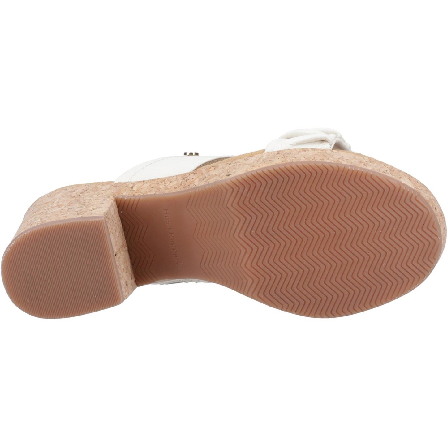 Hush Puppies Poppy Leather Women's Cream Sandals