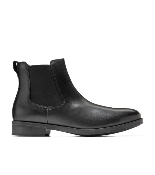 Cole Haan Newmark Grand Leather Men's Black Chelsea Boots