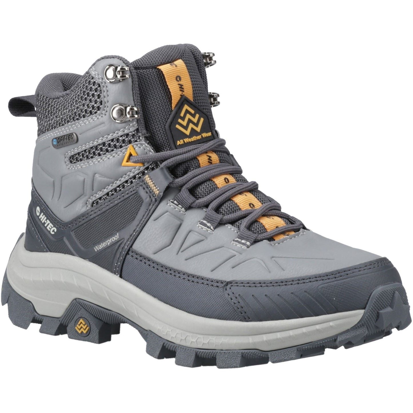 Hi-Tec Rainier Polyester Women's Cool Grey Hiking Boots
