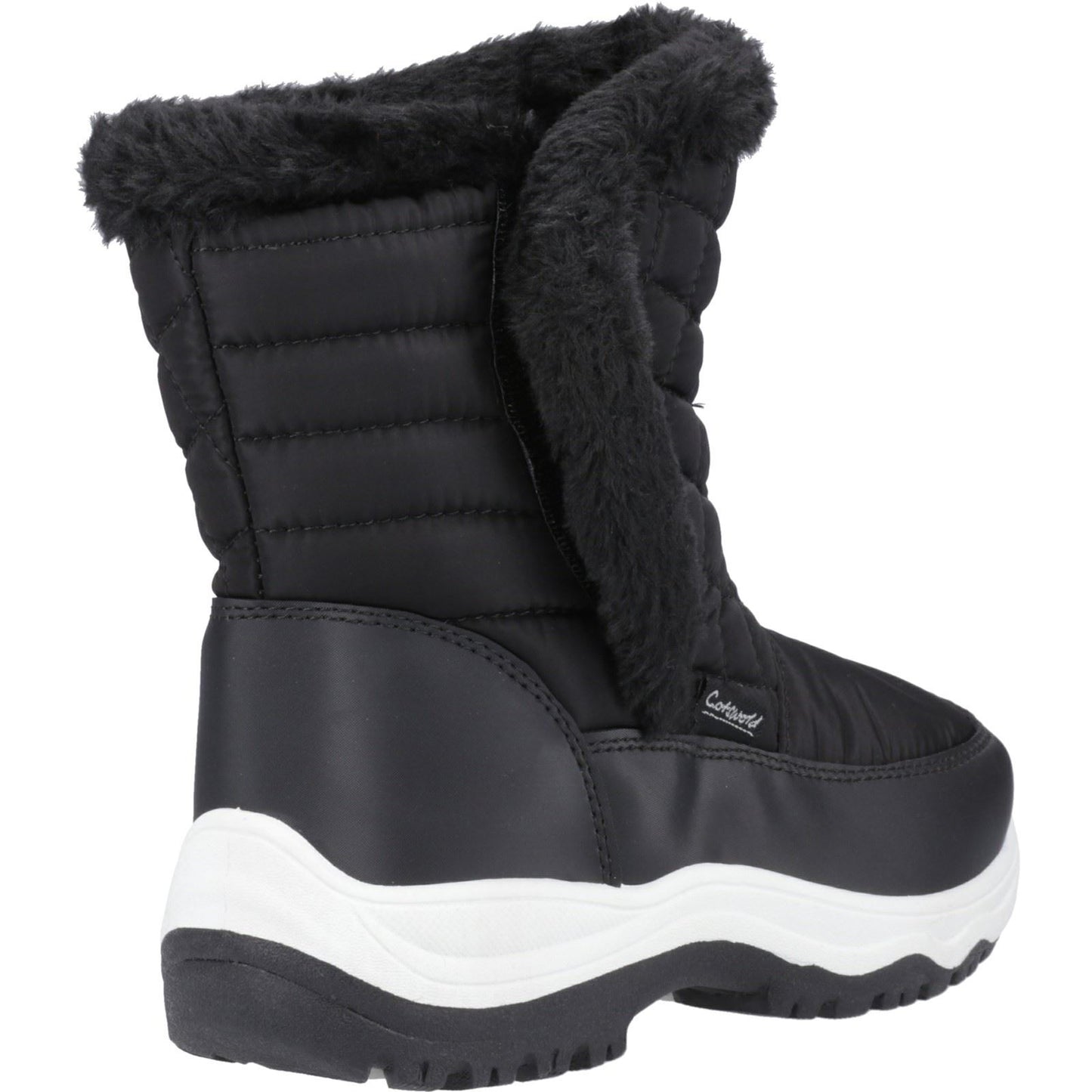 Cotswold Butterrow Textile Women's Black Winter Mid Calf Boots