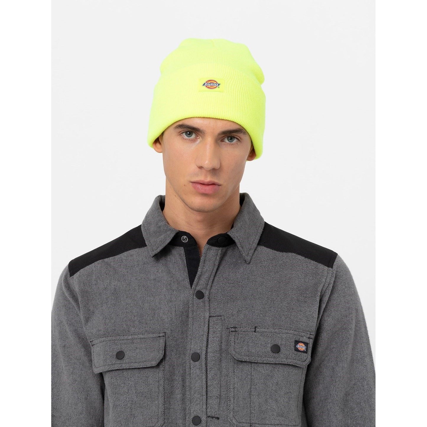 Dickies Acrylic Cuffed Unisex Adults's Yellow Beanie Hat