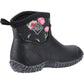 Muck Boots Women's Muckster II Ankle All Purpose Lightweight shoe in Black/Peony Roses