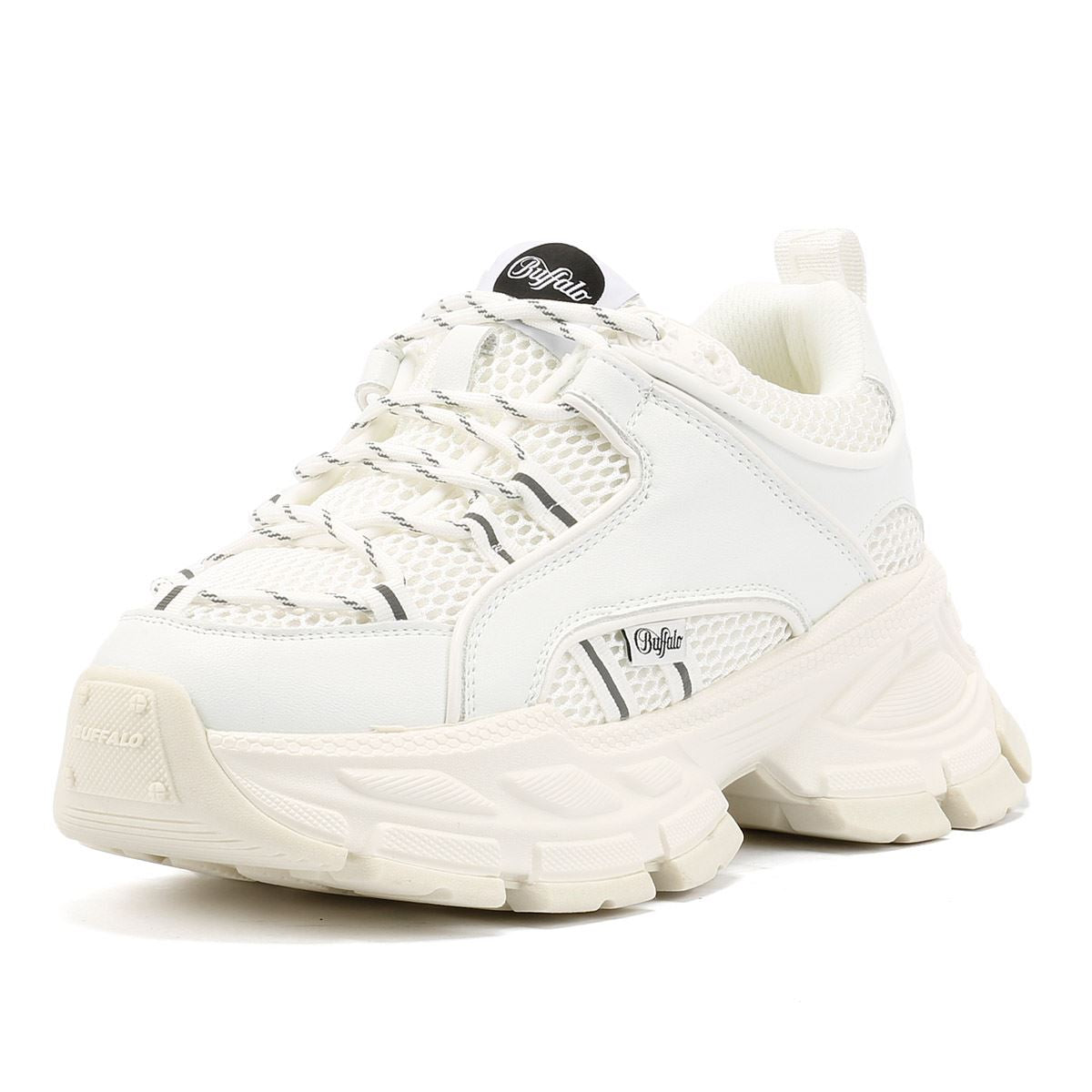 Buffalo Saturn Lace Women's White Trainers