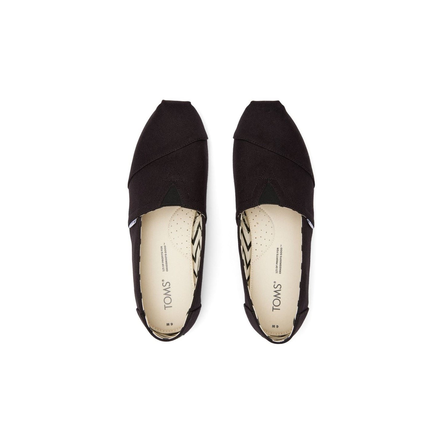 TOMS Men's Alpargata Shoes in Black