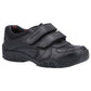 Hush Puppies Jezza 2 Youth Boys Black Leather Loafers