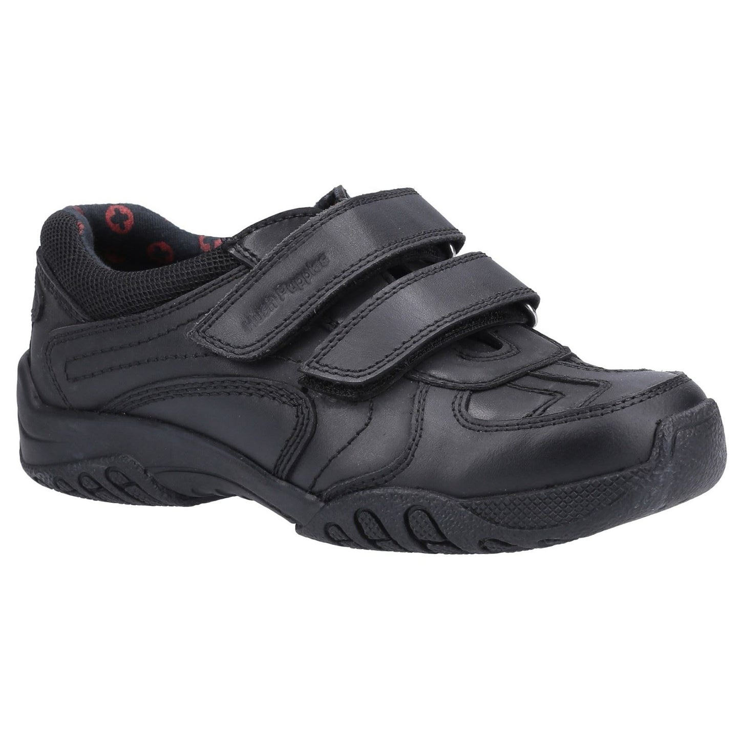 Hush Puppies Jezza 2 Youth Boys Black Leather Loafers