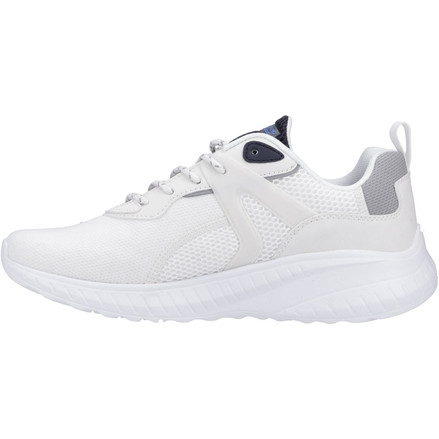 Skechers Men's Bobs Squad Chaos Elevated Drift Trainers in White/Multi