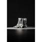 Hush Puppies Nahla Heel Leather Women's Silver Heeled Ankle Boots