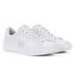 Fred Perry Spencer Leather Mens White/Silver Trainers