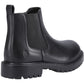 Hush Puppies Ariella Chelsea Leather Junior Black Boots