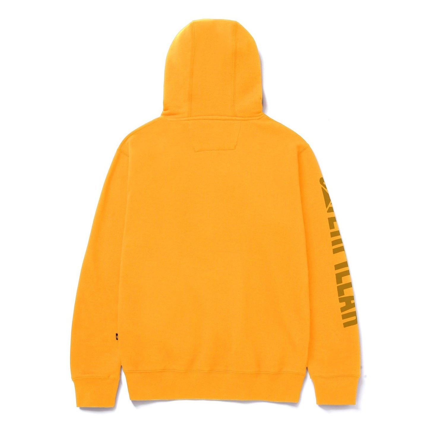 Caterpillar Men's Trademark Banner Hooded Sweatshirt in Yellow